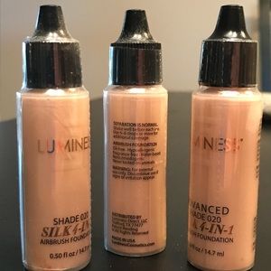 Luminess Silk 4-IN-1 Airbrush Foundation .50 fl oz. Shade 020 SEALED